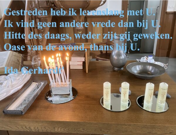 Triodienst in Holwert. Laatste zondag van het kerkelijk jaar. Herdenking overledenen.